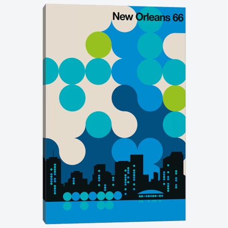 New Orleans 66 Canvas Print #UND64} by Bo Lundberg Art Print