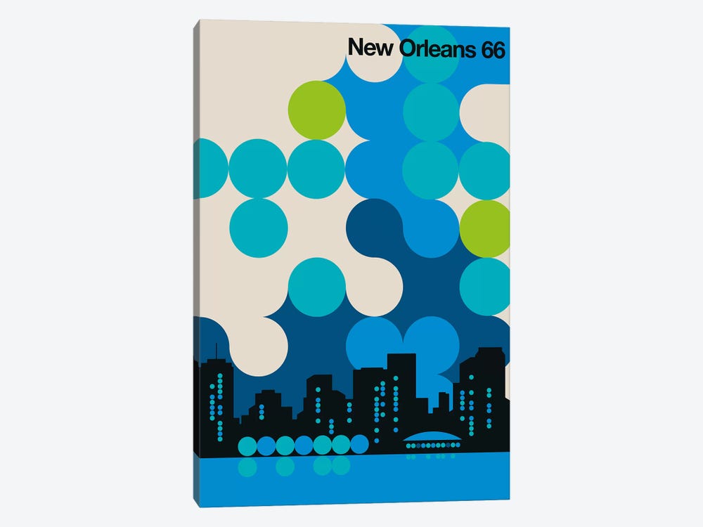 New Orleans 66 by Bo Lundberg 1-piece Canvas Print