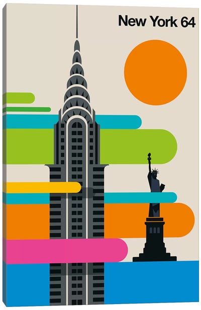 New York 64 Canvas Art Print - Famous Buildings & Towers