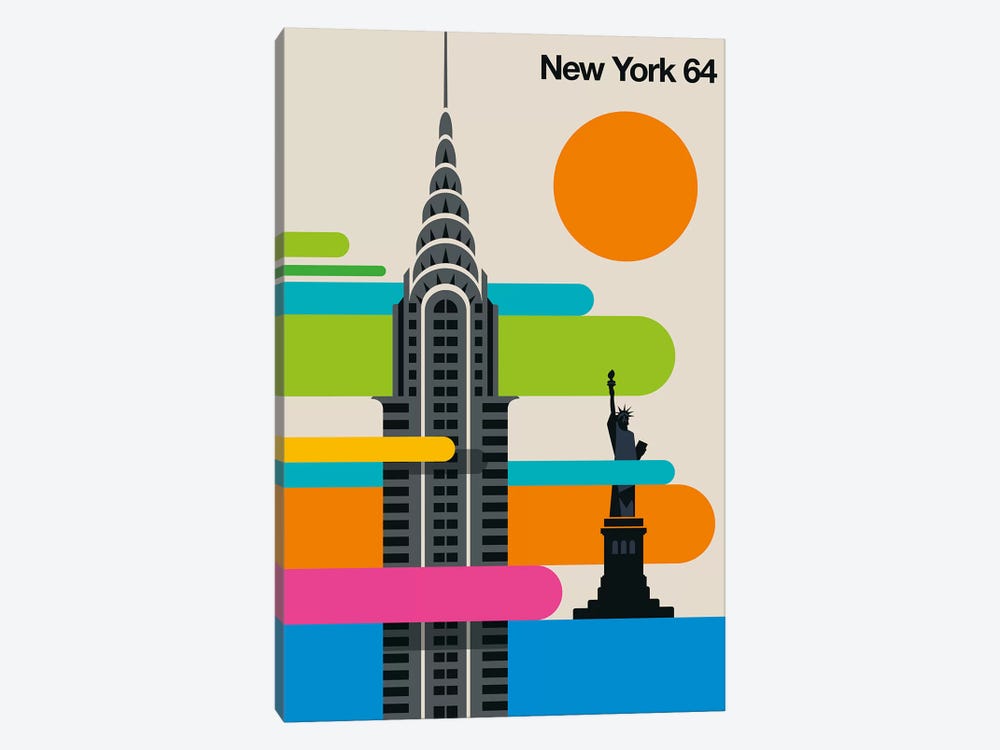 New York 64 by Bo Lundberg 1-piece Canvas Wall Art