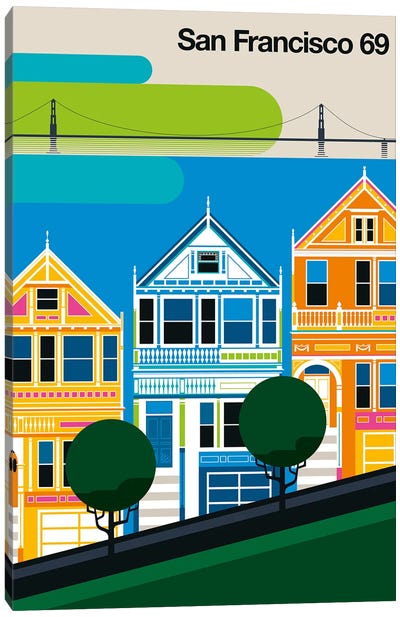 San Francisco 69 Canvas Art Print - Bo Lundberg