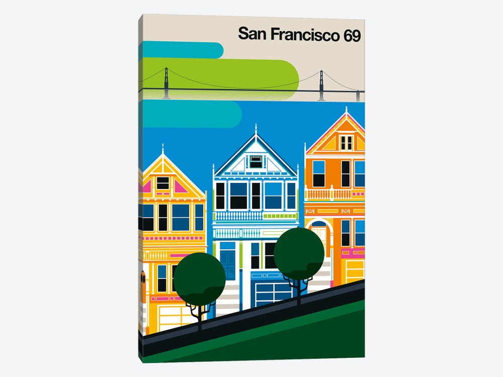 San Francisco 69 by Bo Lundberg 1-piece Canvas Art