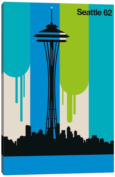 Seattle 62 Canvas Art Print - Bo Lundberg