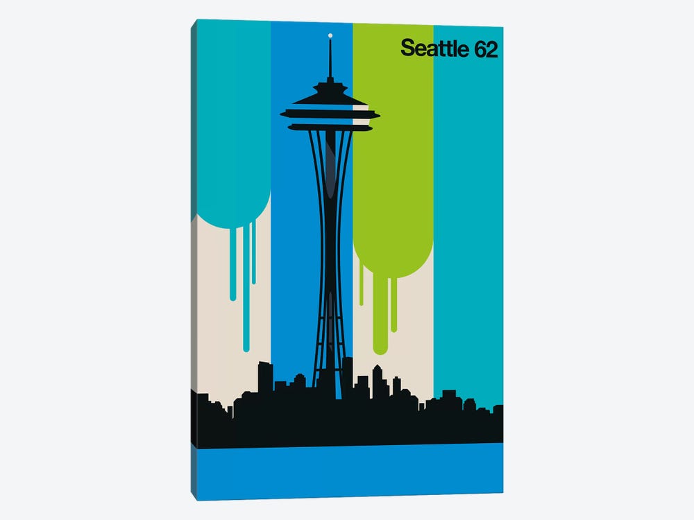 Seattle 62 by Bo Lundberg 1-piece Canvas Art Print