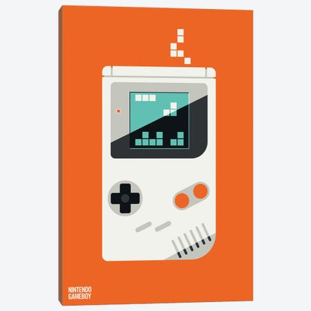 Nintendo Game Boy Canvas Print #UND82} by Bo Lundberg Canvas Artwork