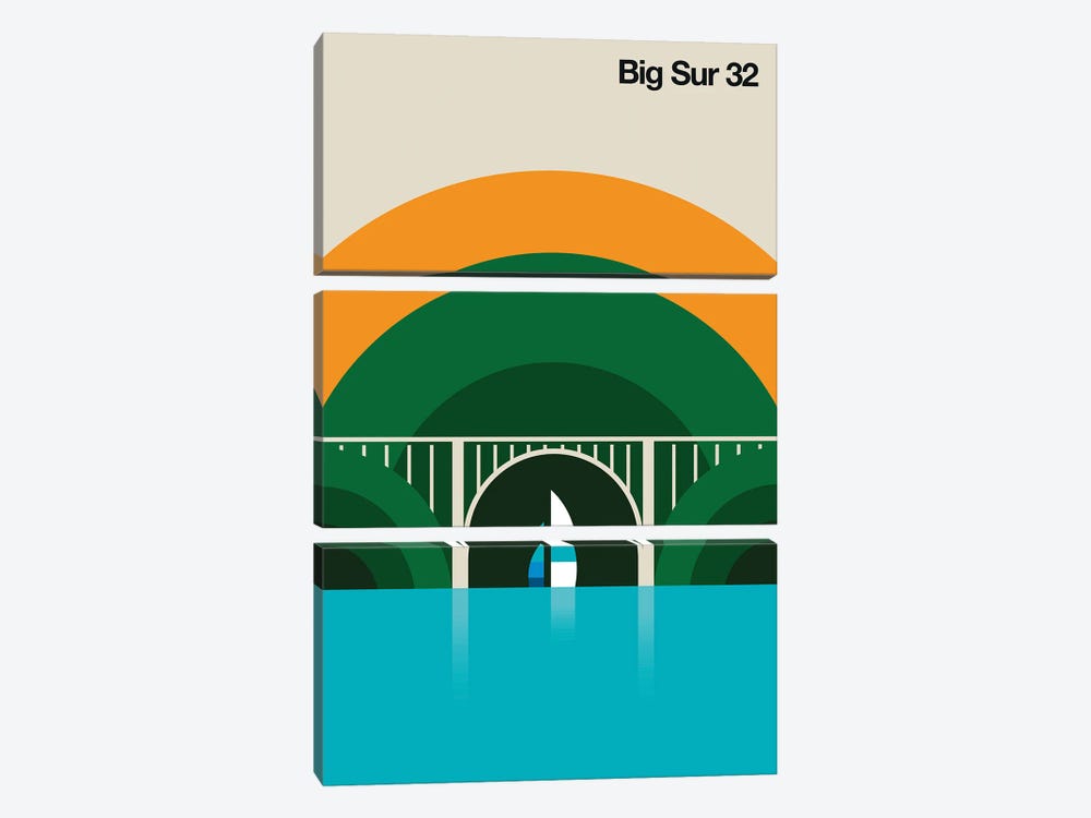 Big Sur 32 by Bo Lundberg 3-piece Canvas Artwork