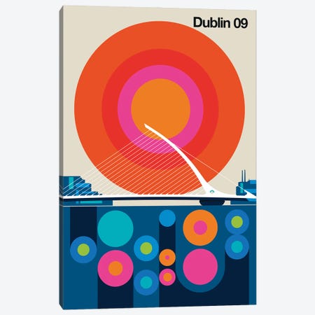 Dublin 09 Canvas Print #UND87} by Bo Lundberg Canvas Art Print