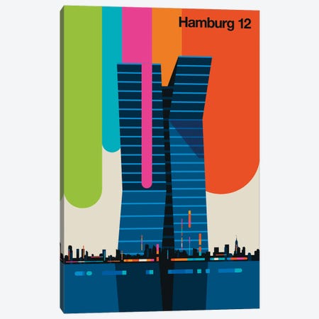 Hamburg 12 Canvas Print #UND88} by Bo Lundberg Canvas Art