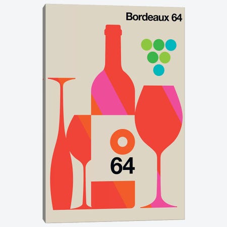Bordeaux 64 Canvas Print #UND8} by Bo Lundberg Canvas Art