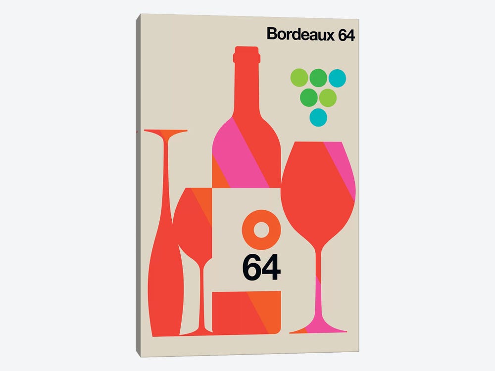 Bordeaux 64 by Bo Lundberg 1-piece Canvas Artwork