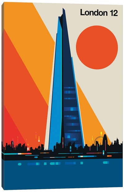 London 12 Canvas Art Print - London Travel Posters