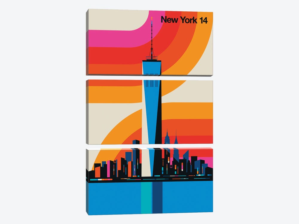 New York 14 by Bo Lundberg 3-piece Art Print