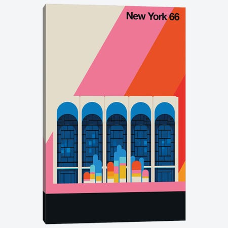 New York 66 Canvas Print #UND94} by Bo Lundberg Canvas Artwork