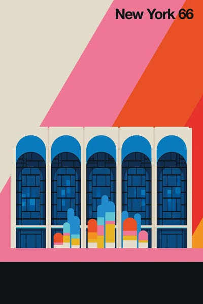 New York City Travel Posters: New York 66 by Bo Lundberg