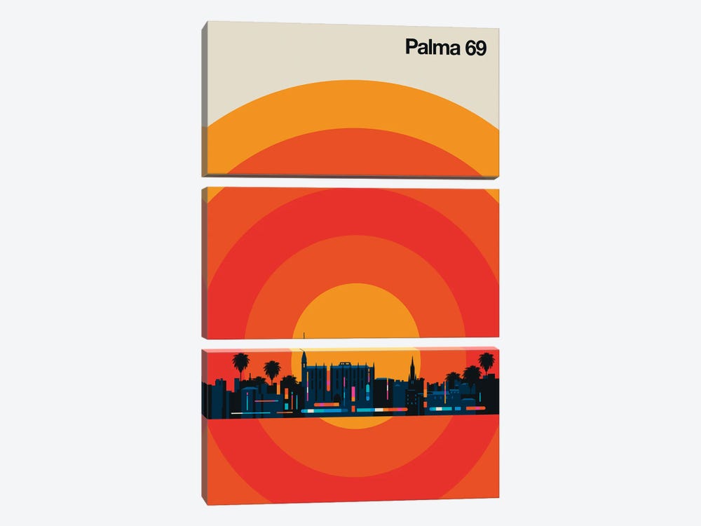 Palma 69 by Bo Lundberg 3-piece Canvas Print