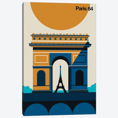 Paris 64 Canvas Print #UND96} by Bo Lundberg Canvas Wall Art