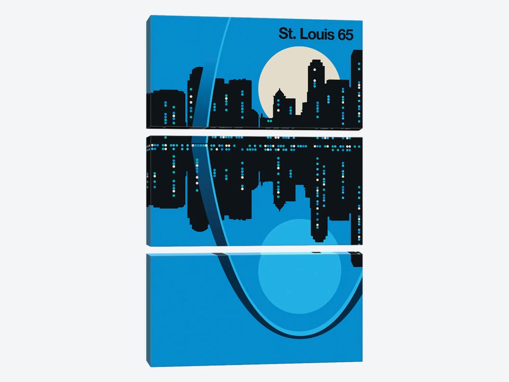 St Louis 65 by Bo Lundberg 3-piece Canvas Art Print