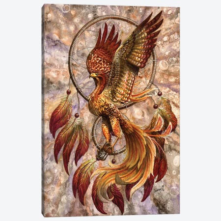 Phoenix Dreamcatcher Canvas Print #UNI11} by Sunima Canvas Art
