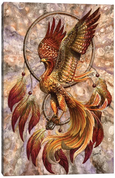 Phoenix Dreamcatcher Canvas Art Print - Sunima