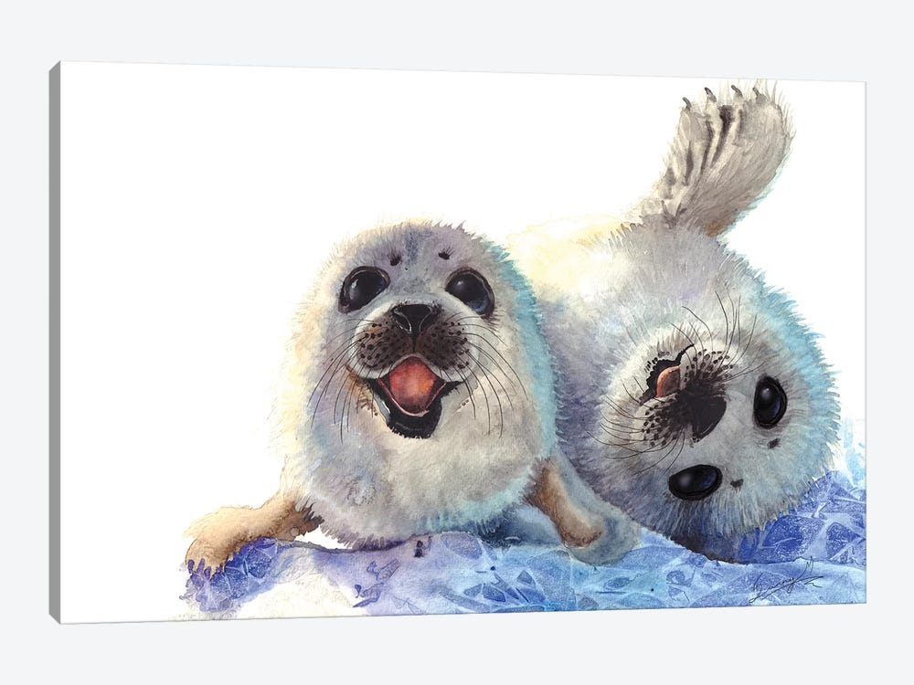 Seal Cubs by Sunima 1-piece Canvas Art