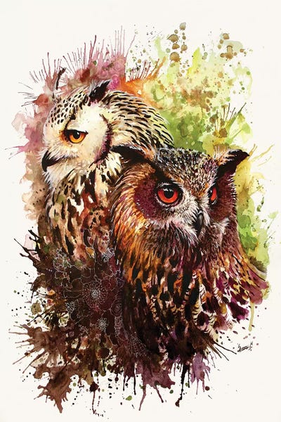 Sunima: Ugler I Mosen by Sunima