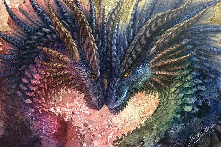 Dragon Love by Sunima wall art
