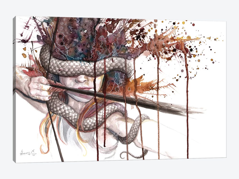 Blinded Archer by Sunima 1-piece Canvas Art Print
