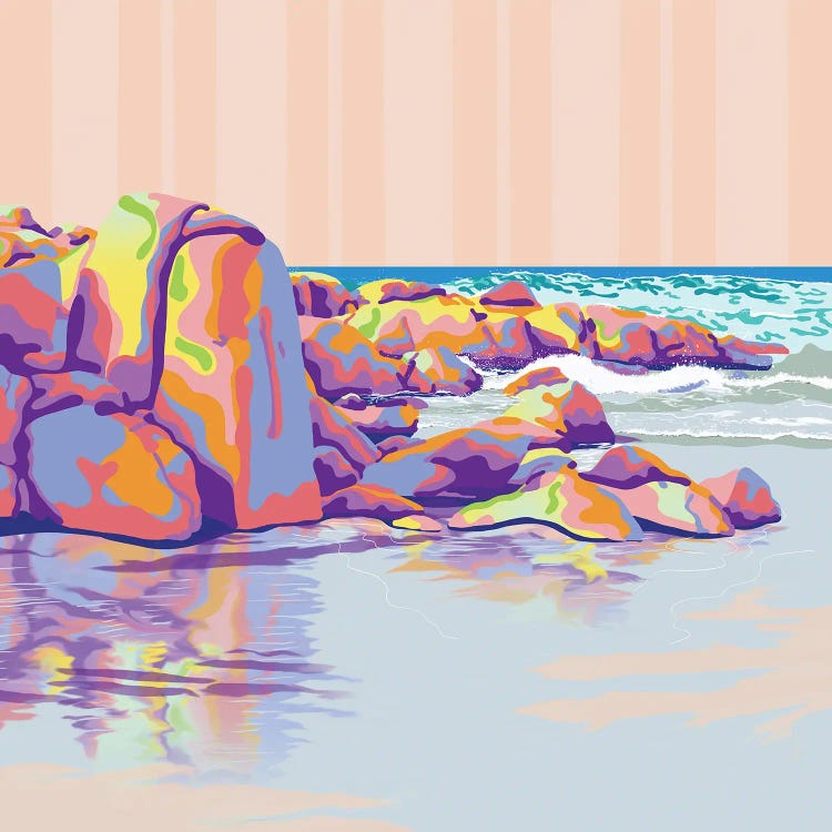 Edgy Beach by Unratio wall art