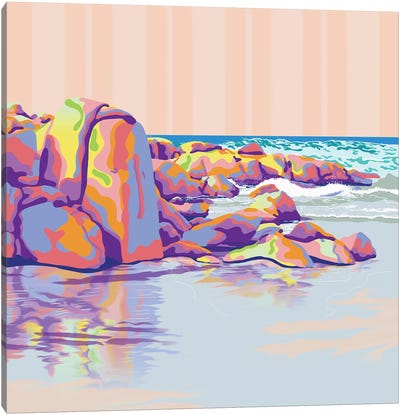 Edgy Beach Canvas Art Print - Unratio