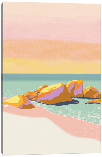 Future Is Bright Canvas Art Print - Rocky Beach Art
