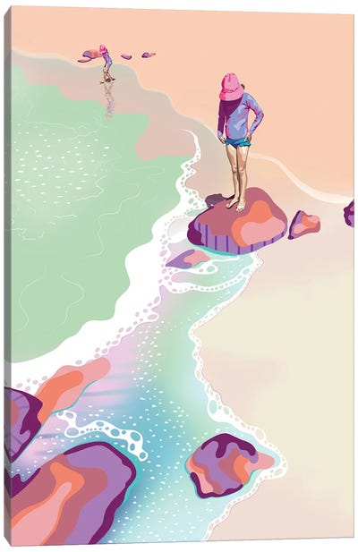Jellyfish Day Canvas Art Print - Adventure Art