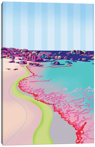 Reta Beach Canvas Art Print - Patchwork Landscapes
