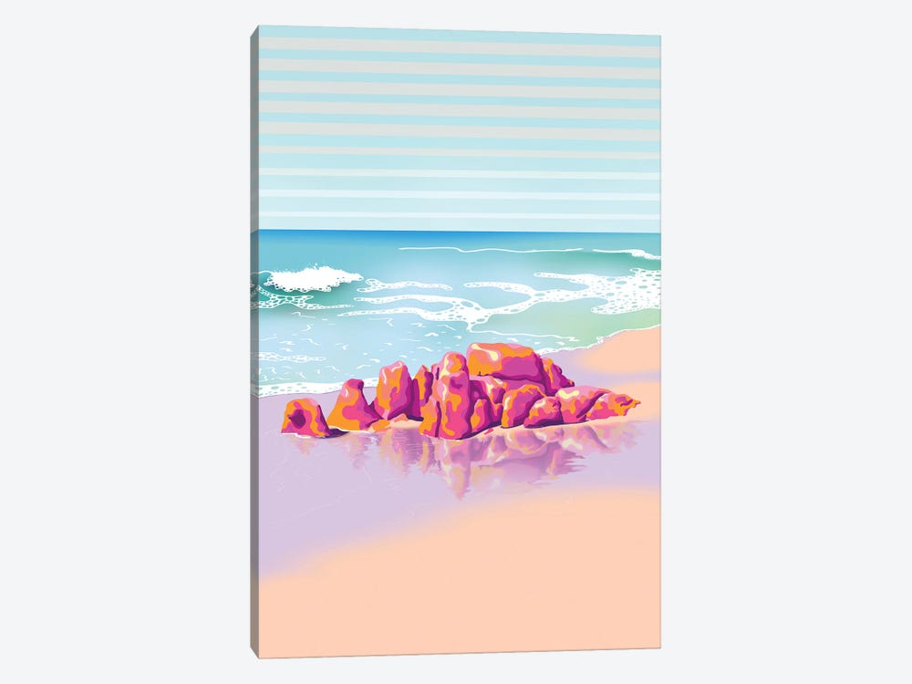 Sneaky Beach by Unratio 1-piece Canvas Artwork