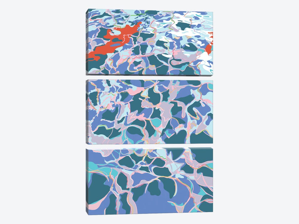 Swimming Pool by Unratio 3-piece Canvas Wall Art
