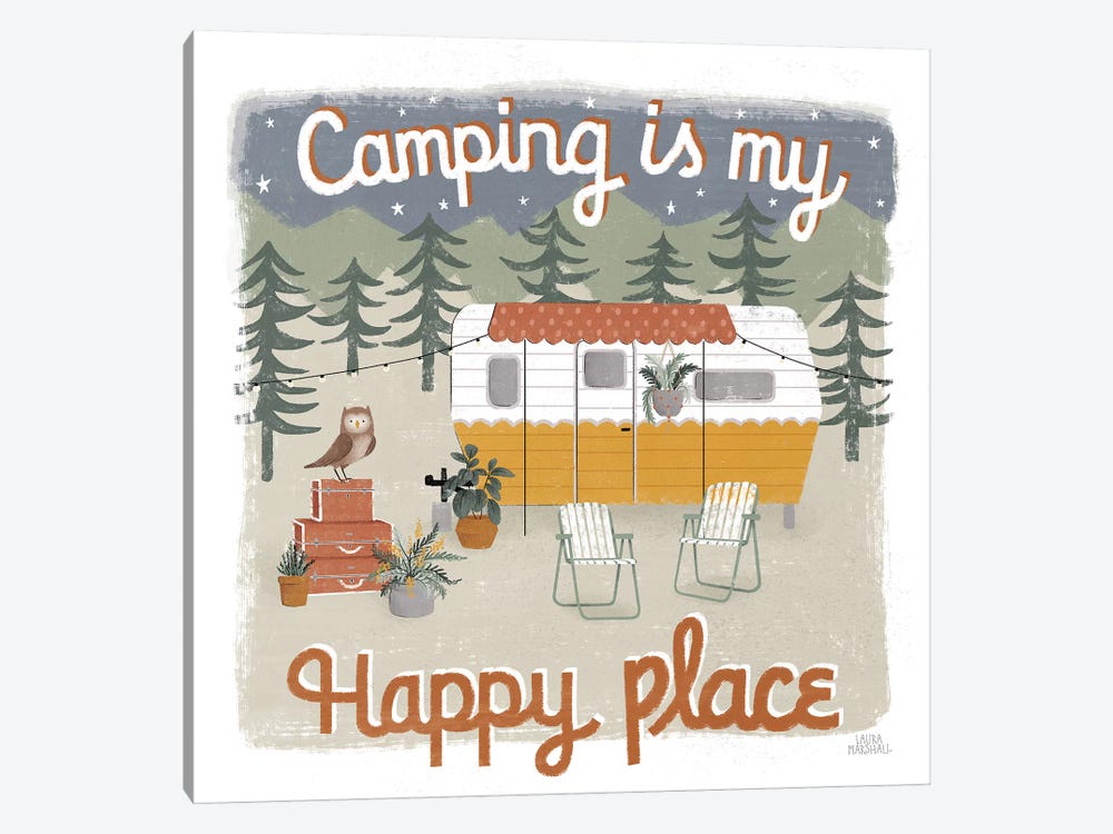 Gone Glamping V by Laura Marshall 1-piece Art Print