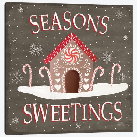 Christmas Cheer VII Seasons Sweetings Canvas Print #URA109} by Laura Marshall Canvas Art Print