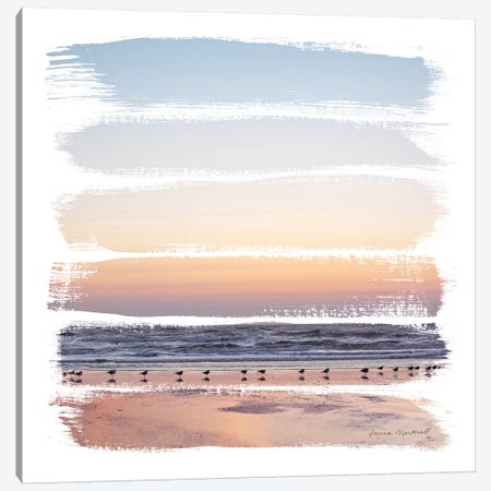 Sunset Stripes I Canvas Print #URA143} by Laura Marshall Canvas Print