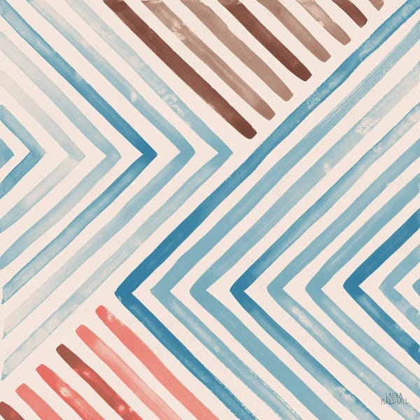 Laura Marshall: Red and Blue Sunset I by Laura Marshall