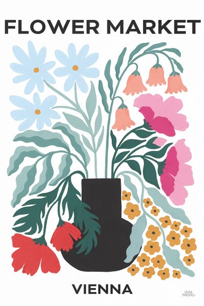 Laura Marshall: Flower Market IV by Laura Marshall