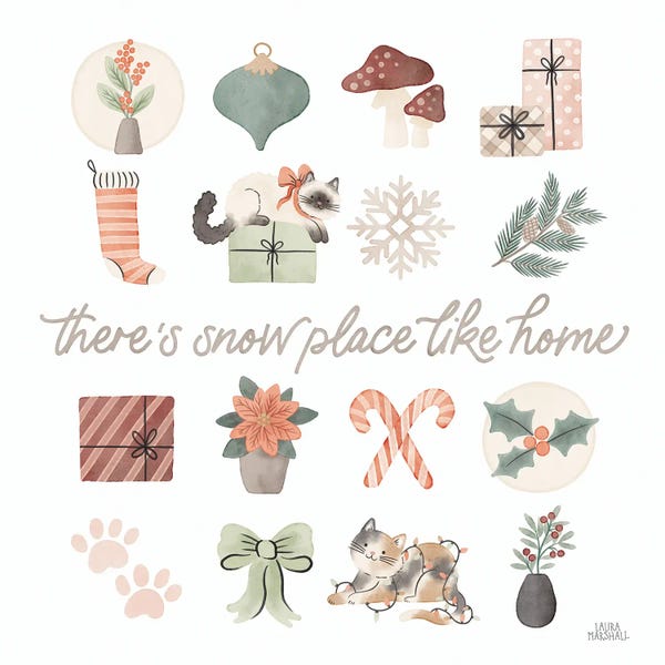 Christmas Signs & Sentiments: Merry Meows VI by Laura Marshall