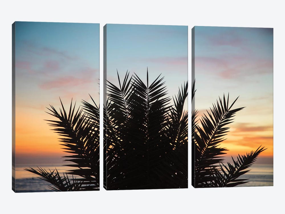 Sunset Palms II by Laura Marshall 3-piece Canvas Art Print