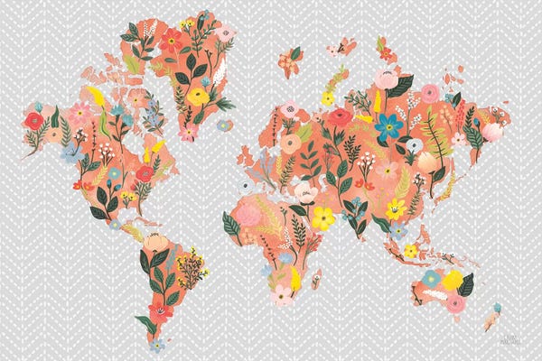 Laura Marshall: Wild Garden World Gray by Laura Marshall