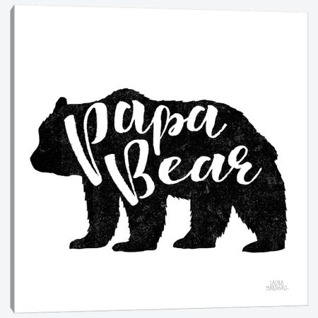 Papa Bear Canvas Print #URA7} by Laura Marshall Canvas Art