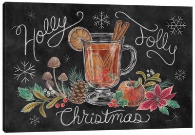Christmas Chalk VII Canvas Art Print - Mary Urban