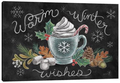 Christmas Chalk VIII Canvas Art Print - Mary Urban