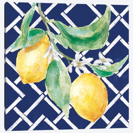 Everyday Chinoiserie Lemons I Canvas Print #URB131} by Mary Urban Canvas Art