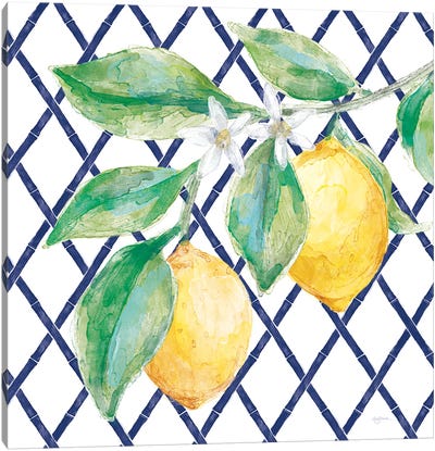 Everyday Chinoiserie Lemons II Canvas Art Print