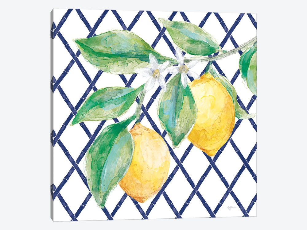 Everyday Chinoiserie Lemons II by Mary Urban 1-piece Canvas Artwork