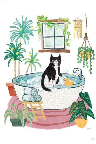 Windows: Urban Jungle Bath II by Mary Urban