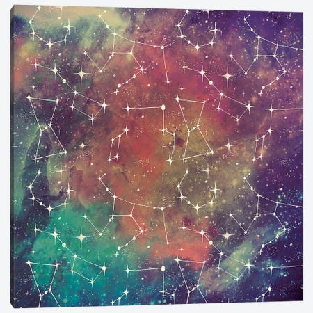 Universe Galaxy Pattern III Canvas Print #URB17} by Mary Urban Canvas Art Print